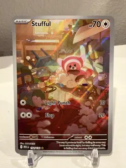 Stufful IR 154/132 Meg Mega Evolution Pokemon Card TCG Mint Condition - Image 1