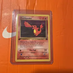 Pokemon TCG Charmander 50/82 Team Rocket 1st Edition common WOTC vintage - Image 1
