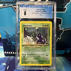 Pokemon - Heracross - CGC 8 NM/Mint - Neo Genesis 1st Edition 6/111 - Holo - Image 1