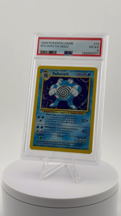 1999 POKEMON GAME #13 POLIWRATH-HOLO PSA VG-EX 4 - Image 2