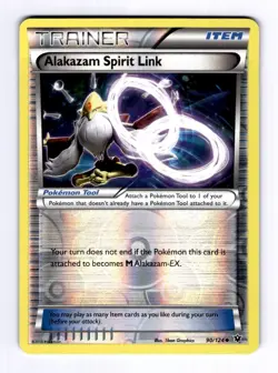 Alakazam Spirit Link XY - Fates Collide #90 Uncommon Reverse Holo NM Pokemon - Image 1