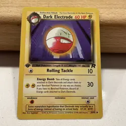 Pokemon TCG Dark Electrode 34/82 Team Rocket First Editionuncommon WOTC vintage - Image 5