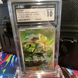 Pokemon Caterpie 172/165 Japanese Card Sv2a 151 CGC 10 Art Rare Holo - Image 1