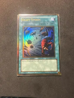 Heavy Storm - LP Limited Edition GLD1-EN031 Ultra Rare Gold Series Holo Yugioh - Image 1