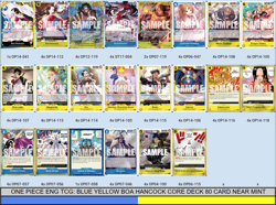 ONE PIECE ENG TCG: BLUE YELLOW BOA HANCOCK CORE DECK 80 CARD NEAR MINT - Image 2