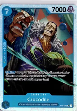 One Piece TCG Crocodile OP09-046 SR English Trading Card TCG - Image 3