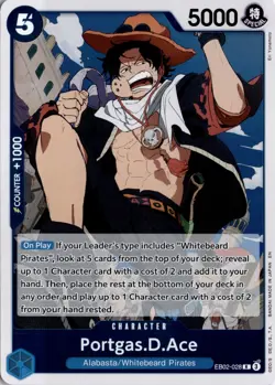 Portgas.D.Ace R Extra Booster: Anime 25th Collection EB02-028 One Piece TCG - Image 1