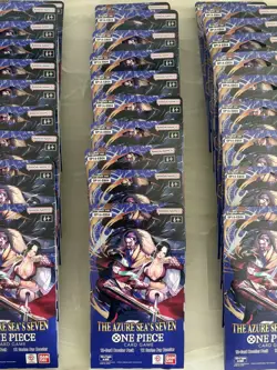 30 One Piece The Azure Sea’s Seven OP 14 Sleeved Booster Packs English. - Image 3