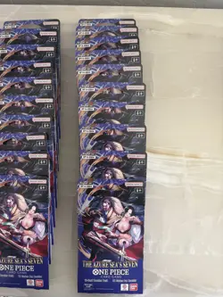 30 One Piece The Azure Sea’s Seven OP 14 Sleeved Booster Packs English. - Image 4