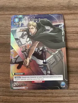 Union Arena -Erwin Smith BLUE U* FOIL -Attack on Titan - UE10BT - Image 1