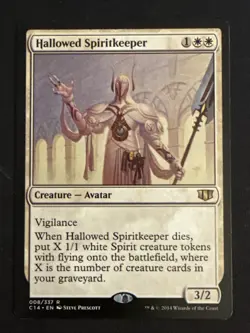 1x Hallowed Spiritkeeper (008) Commander 2014 LP MTG Magic the Gathering x1 MKE - Image 1