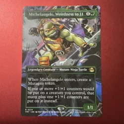 MTG - Michelangelo, Weirdness to 11 (Borderless)- Teenage Mutant Turtles NM/M - Image 1