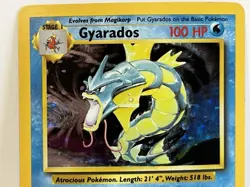 Vintage 1999 Pokemon TCG Base Set GYARADOS HOLO Rare 6/102 LP-MP English, Unltd - Image 2