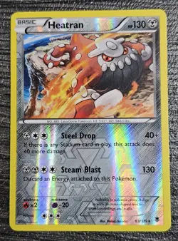 Pokemon Card Heatran Phantom Forces Reverse Holo Rare 63/119 Near Mint - Image 1