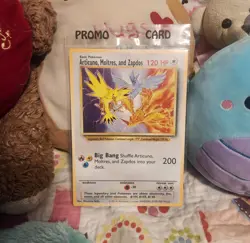 SEALED Articuno, Moltres, Zapdos Jumbo Warner Bros. Promo Pokemon Card - Image 1