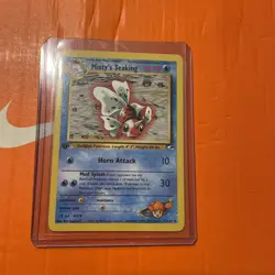 Pokemon TCG Misty's Seaking 55/132 Gym Heroes 1st Edition Uncommon WOTC vintage - Image 1