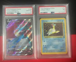 2020 Pokemon Salamence V FA PSA 10+ 1999 POKEMON FOSSIL LAPRAS-HOLO PSA 7! Lot! - Image 1
