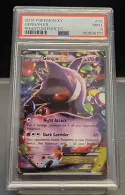 Pokemon Gengar EX 34/119 XY Phantom Forces Ultra Rare Holo PSA 9 - Image 1