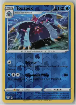 Toxapex 052/189 Pokemon Reverse Holo Darkness Ablaze Uncommon Near Mint (NM) 1 - Image 1