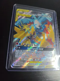 Pokemon TCG Moltres & Zapdos & Articuno GX 66/68 Hidden Fates Full Art Holo - Image 2