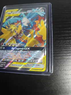 Pokemon TCG Moltres & Zapdos & Articuno GX 66/68 Hidden Fates Full Art Holo - Image 3