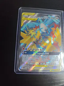 Pokemon TCG Moltres & Zapdos & Articuno GX 66/68 Hidden Fates Full Art Holo - Image 5