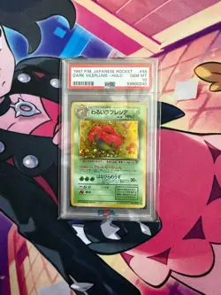 1997 Pokemon Japanese Rocket Dark Vileplume #45 Holo PSA 10 - GEM MINT! - Image 2