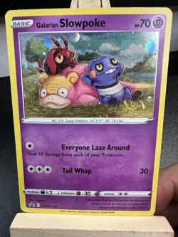 Galarian Slowpoke SWSH126 Pokemon Black Star Promo *HD FART SWIRL * - Image 1
