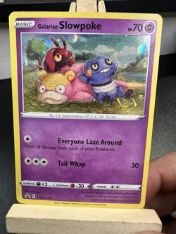 Galarian Slowpoke SWSH126 Pokemon Black Star Promo *HD FART SWIRL * - Image 2