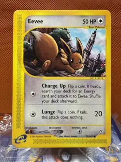 Eevee - Aquapolis 75/147 2002 - E Reader - Pokemon TCG - WOTC - LP+ - Image 1