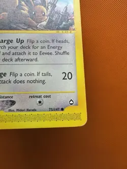 Eevee - Aquapolis 75/147 2002 - E Reader - Pokemon TCG - WOTC - LP+ - Image 5