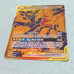 Pikachu & Zekrom GX SM248 TAG TEAM Promo Full Art Holo Pokemon Lightning 240 HP - Image 3