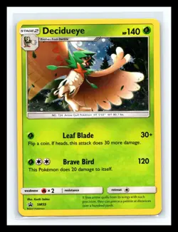 💥 2016-19 Pokemon SM Black Star Promo Holo Decidueye #SM55 - Image 1