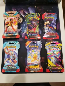 Pokemon Sleeved Booster Packs (12) "Destined,Mega,Phantasmal and more" - Image 1