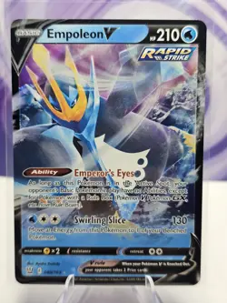 Pokemon TCG Empoleon V Sword & Shield Battle Styles 040/163 Holo Ultra Rare NM - Image 1