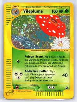 Vileplume (H31) H31 - Pokemon Aquapolis - Holo Rare - Heavily Played - Image 1