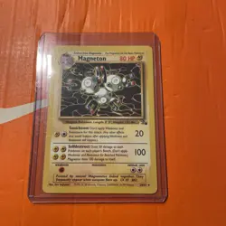 Pokemon TCG Fossil set Magneton 26/62 Unlimited Non Holo WOTC vintage - Image 1