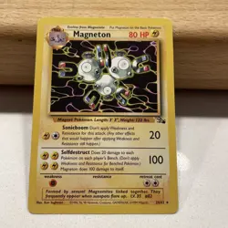 Pokemon TCG Fossil set Magneton 26/62 Unlimited Non Holo WOTC vintage - Image 5