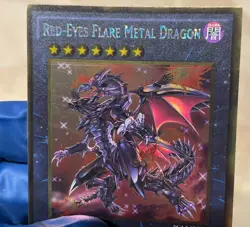 LP Red-Eyes Flare Metal Dragon PGL3-EN078 Premium Gold: Infinite Gold 1st Ed - Image 2