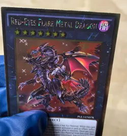 LP Red-Eyes Flare Metal Dragon PGL3-EN078 Premium Gold: Infinite Gold 1st Ed - Image 3