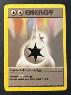 Double Colorless Energy 96/102 Base Set Pokemon Card M Near Mint - Image 1