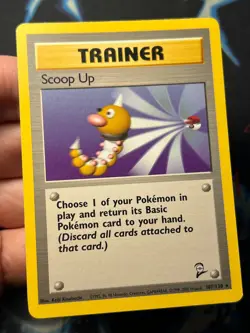 Scoop Up 107/130 Trainer Rare Base Set 2 - Pokemon Card WOTC LP - Image 4