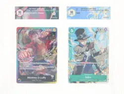 One Piece Card Game - Monkey.D.Luffy +Sabo Promo 3RD Ann. PL - GRAAD 10 ENG 2025 - Image 1