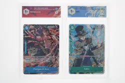 One Piece Card Game - Portogas D. Ace + Sabo Promo 3RD A. - GRAAD 10 ENG 2025 - Image 1