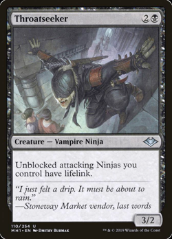 MTG Throatseeker Modern Horizons - PACK FRESH FOIL - Image 1