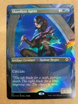 MTG 1x FOIL BORDERLESS Shardless Agent 321 Modern Horizons 2 Magic the x1 NM - Image 1