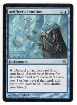MTG Artificer's Intuition - Fifth Dawn (5DN) Regular Magic Near Mint - Image 1