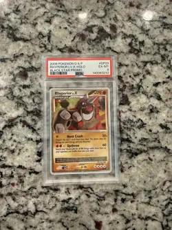 Pokemon Rhyperior LV.X Holo Promo 2008 Black Star DP29 PSA 6 Diamond & Pearl - Image 1
