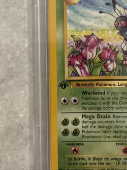 1999 Pokemon Jungle Butterfree d Edition Error #33 PSA 8 NM-MT - Image 4