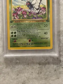 1999 Pokemon Jungle Butterfree d Edition Error #33 PSA 8 NM-MT - Image 5